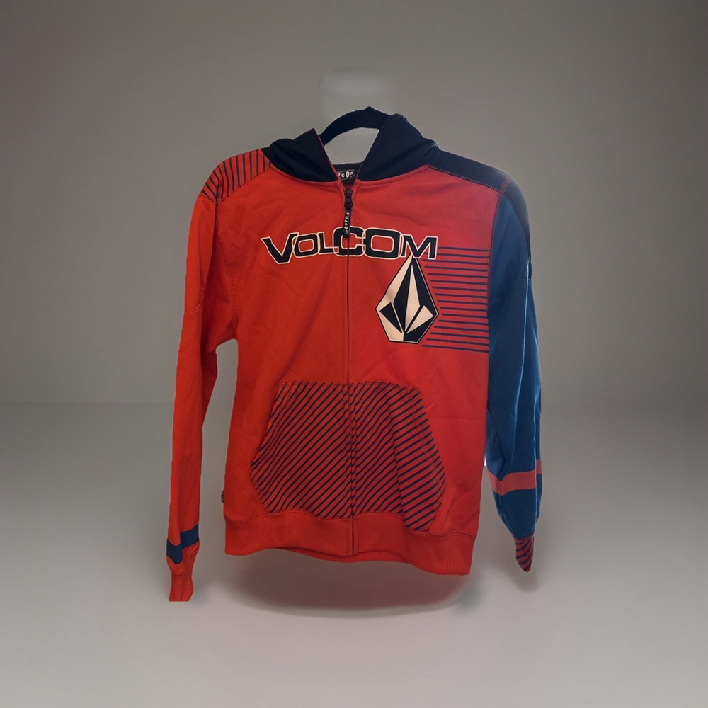 Volcom Youth Medium Hammer Goggle Hoodie Zip Front